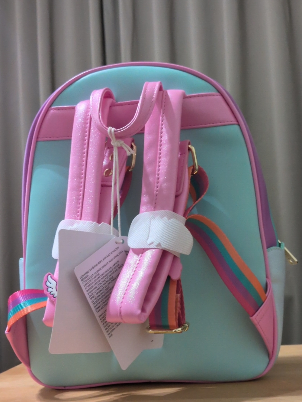 Adorable Minions Fluffy Unicorn Loungefly Back Pack - Picture 8 of 13